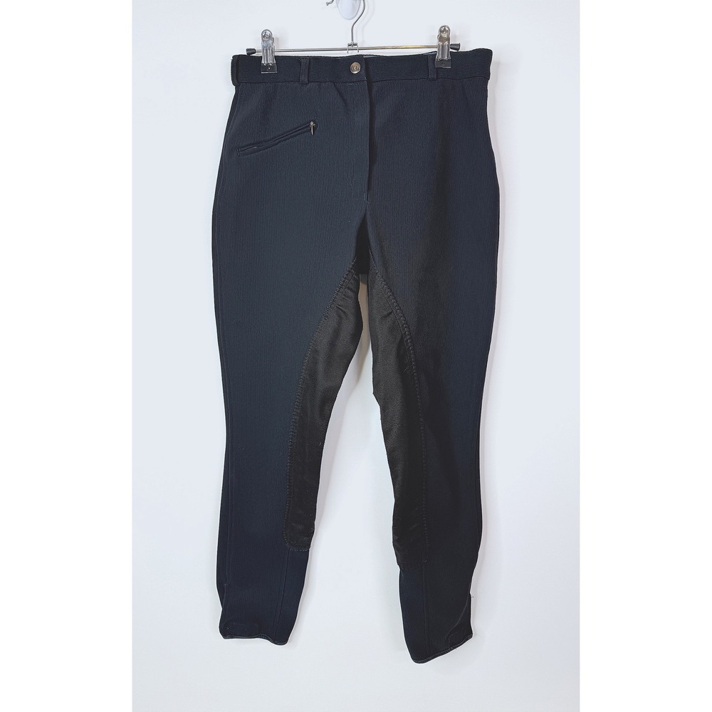 Tuff‎ Rider Breeches Women's 30 Riding Pants Ribbed Equestrian Black
